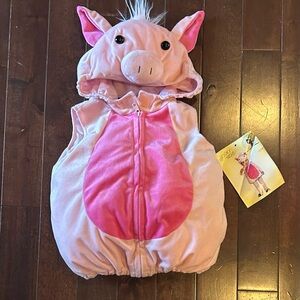NEW Spooky Night Pink Pig Costume 6-9 months